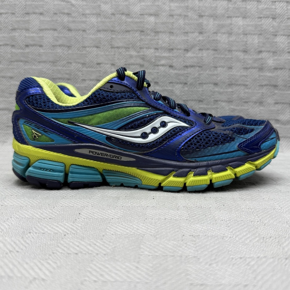 Saucony Guide 14 Shoes Womens Size 7‎ Blue Running Sneakers S10256 PowerGrid